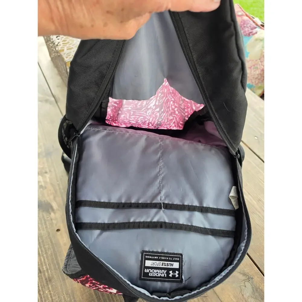 UNDER ARMOUR Hustle Sport Backpack in Raspberry Pink